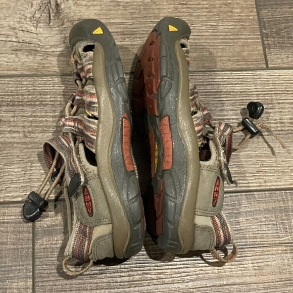 Keen Newport H2 Kids Size 1 Kids Trail Hiking Water Sport Sandals Brown Shoes - Picture 9 of 12
